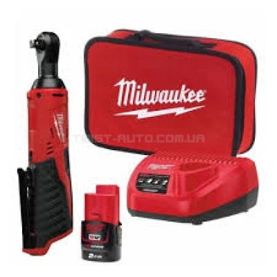 Трещётка аккумуляторная бесщёточная MILWAUKEE 3/8" (47 Нм) M12 IR-201B (ЗУ+1акк.Х2Ач+сумка) MILWAUKEE 4933441720