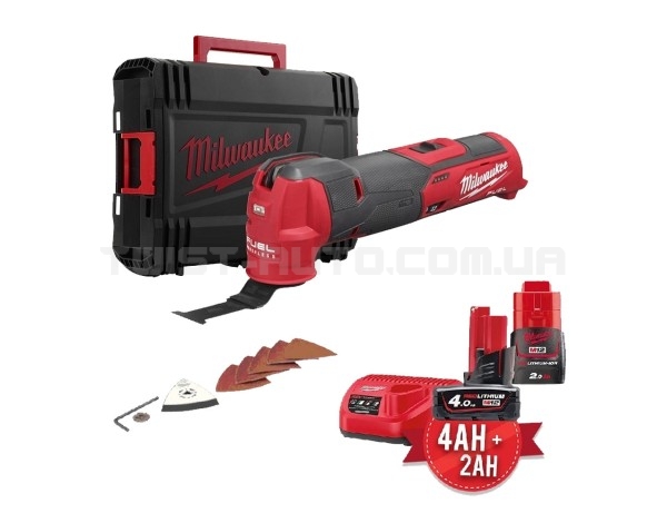 Акумуляторний компактний багатофункціональний інструмент (реноватор) MILWAUKEE M12 FUEL FMT-422X, (+