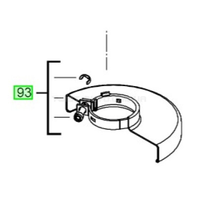 Захисний кожух для (КШМ) MILWAUKEE AG22 MILWAUKEE 4931441110