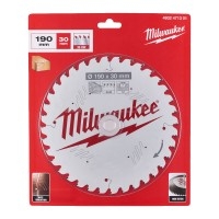 Диск пиляльний PFTE THIN KERF MILWAUKEE, O190х30х1,6мм, 36 зуб. MILWAUKEE ACC 4932471301 Диск пиляльний PFTE THIN KERF MILWAUKEE, O190х30х1,6мм, 36 зуб. MILWAUKEE ACC 4932471301