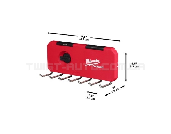 Тримач MILWAUKEE PACKOUT SMALL HOOK ROW