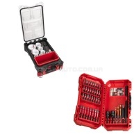 Набір коронок 10 предметів у PACKOUT + набір свердел SHOCKWAVE 40 предметів MILWAUKEE 4932492534