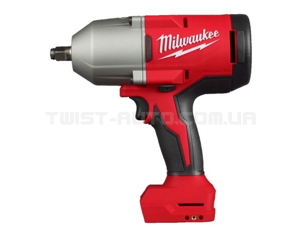 Гайковерт аккумуляторный бесщеточный MILWAUKEE 1/2" (1627 Нм) M18 BLHIWF12-0X, с кольцом (каркас) 4933492787