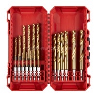 Набір свердел по металу RedHEX HSS-G TiN 2-10мм (19 шт) MILWAUKEE PACKOUT 4932493866 Набір свердел по металу RedHEX HSS-G TiN 2-10мм (19 шт) MILWAUKEE PACKOUT 4932493866