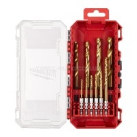 Набор сверл по металлу RedHEX HSS-G TiN 3-10мм (10 шт) MILWAUKEE PACKOUT  4932493865