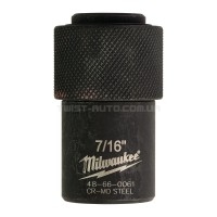 Перехідник із 1/2" квадратний хвостовик на 7/16" HEX MILWAUKEE MILWAUKEE ACC 48660061 Перехідник із 1/2" квадратний хвостовик на 7/16" HEX MILWAUKEE MILWAUKEE ACC 48660061
