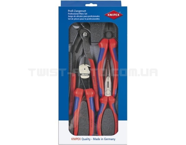 Набір плоскогубців KNIPEX із 4 предметів "Basic 2" 00 20 01 V08