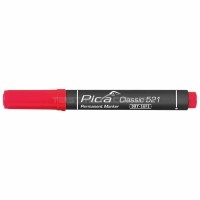 Маркер перманентний Pica Chisel tip, 521/40, зі скошеним носиком, червоний PICA 521/40 Маркер перманентний Pica Chisel tip, 521/40, зі скошеним носиком, червоний PICA 521/40