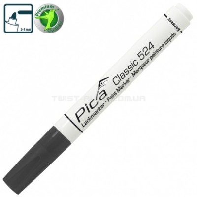 Рідкий промисловий маркер Pica Classic 524/46 Industry Paint Marker, чорний PICA 524/46