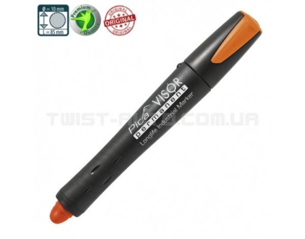 Сухий промисловий маркер PICA VISOR permanent Longlife Industrial Marker 990/054, Fluo-Orange