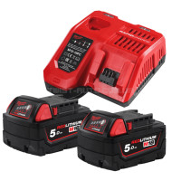 Аккумулятор Li-Ion M18 NRG-502С (В5 2шт; з/у M12-18FC) MILWAUKEE MILWAUKEE 4933471980 Аккумулятор Li-Ion M18 NRG-502С (В5 2шт; з/у M12-18FC) MILWAUKEE MILWAUKEE 4933471980
