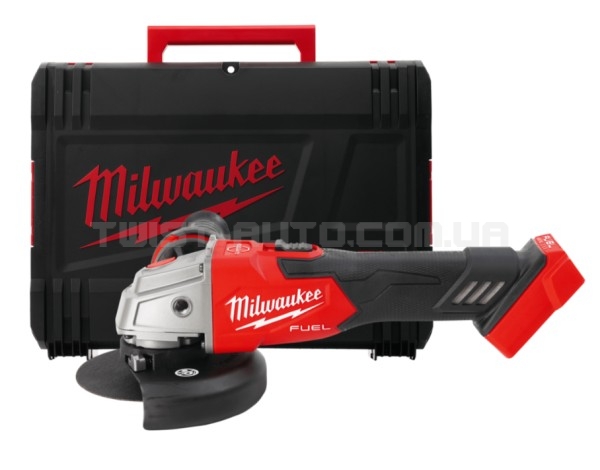 Шліфмашина кутова акумуляторна MILWAUKEE, M18 FSAG125XB-0X FUEL, діаметр 125 мм (HD кейс)