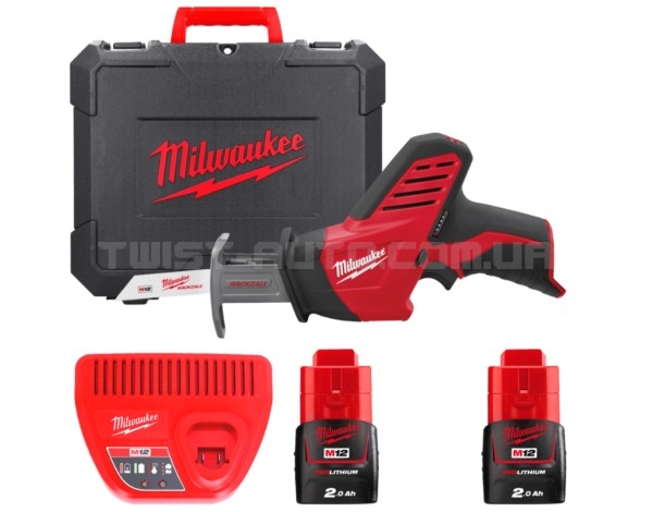 Пила сабельная аккумуляторная M12 C12 HZ-202С (ЗУ+2акум.Х2Ач+кейс) MILWAUKEE 4933441195