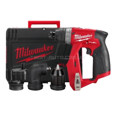 Дриль-шурупокрут акумуляторний MILWAUKEE, M12 FDDXKIT-0X, 34Нм (4 насадки FIXTEC, HD кейс) MILWAUKEE 4933471332