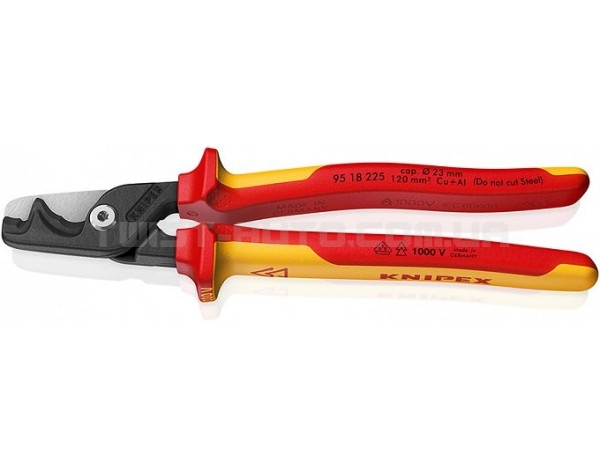 Ножиці для різання кабелів 225мм StepCut XL 95 18 225 KNIPEX