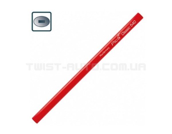 Олівець столярний Pica Classic 540, Carpenter Pencil, 2H, 24см (100)