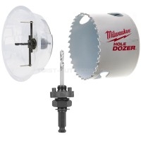 Коронка для сверления мягких материалов 51-178мм (балеринка) + Коронка 68mm H/Dozer + адаптер Промо MILWAUKEE 4932478930