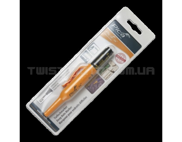 Маркер фірмовий з довгим носиком Pica-Ink Deep Hole Marker, 150/46 чорний