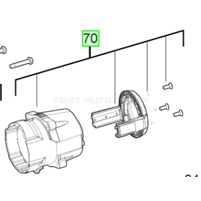 Корпус редуктора /Milwaukee M18 FMTIW2P12 MILWAUKEE 4931473590