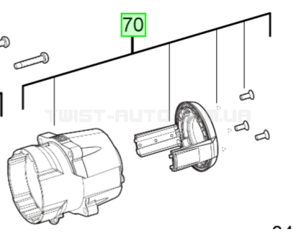 Корпус редуктора /Milwaukee M18 FMTIW2P12