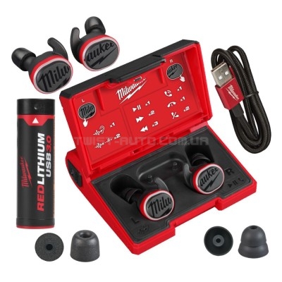 Навушники для захисту слуху MILWAUKEE REDLITHIUM L4 RLEPB-301 USB Bluetooth MILWAUKEE 4933478750