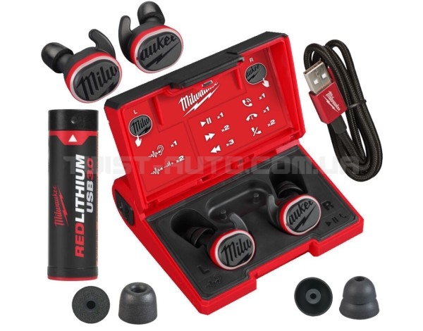 Навушники для захисту слуху MILWAUKEE REDLITHIUM L4 RLEPB-301 USB Bluetooth