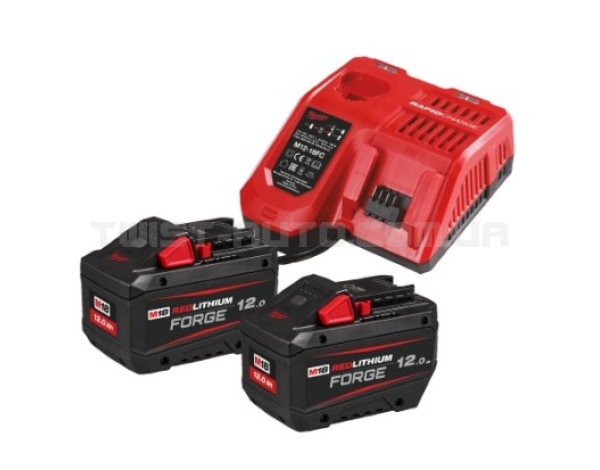 Енергокомплект M18 FORGENRG-122 (ЗУ M12-18FC+2акк.Х12Ач HВ12) MILWAUKEE 4933498610