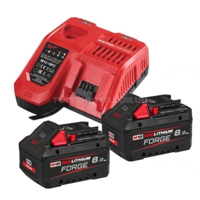 Энергокомплект M18 FORGENRG-802 (ЗУ M12-18FC+2акк.Х8Ач HВ8) MILWAUKEE 4933498612