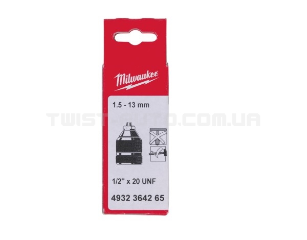 Патрон безключовий промисловий MILWAUKEE 1,5-13 1/2"х20