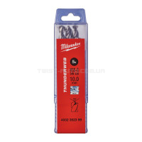 Сверло по металлу THUNDERWEB HSS-G DIN338, Ø10,0x133х87мм, (5шт) MILWAUKEE  4932352399
