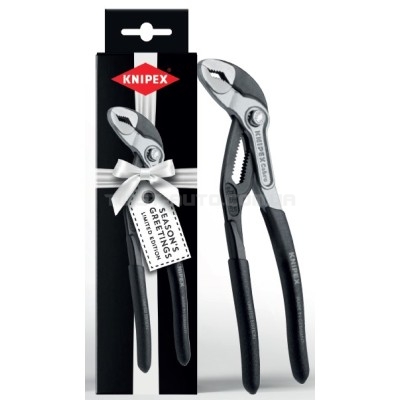 Високотехнологічні сантехнічні кліщі Cobra 87 99 180 S02 (Чорна упаковка) KNIPEX 87 99 180 S02