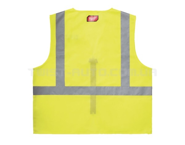 Жилет сигнальний Hi-Viz MILWAUKEE, жовтий (2XL/3XL)