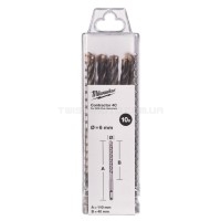 Бур SDS-PLUS 4C Contractor MILWAUKEE, O6х110мм, (10шт) MILWAUKEE ACC 4932498868