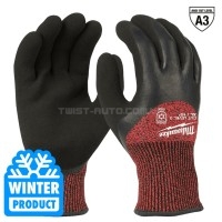 Рукавиці MILWAUKEE з опором порізам 3 рівня, зимові, 8/M MILWAUKEE 4932471347 Рукавиці MILWAUKEE з опором порізам 3 рівня, зимові, 8/M MILWAUKEE 4932471347