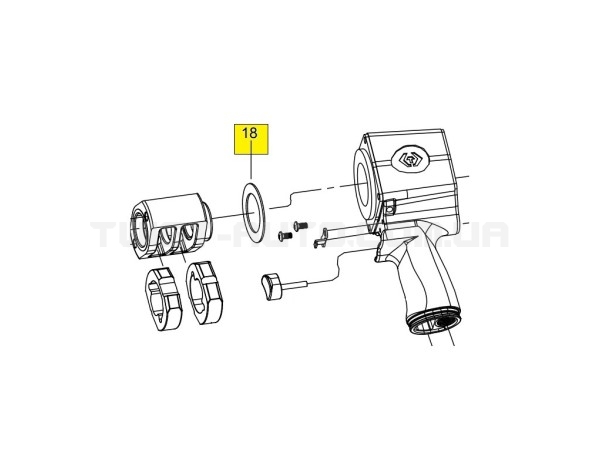 Розгінна шайба ударного механізму для 33621-075 KING TONY 33621-B18