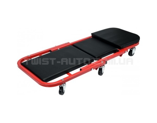 Лежак-сидение подкатной для авторемонта на 6 колесах; 91х 42х 13 см, для нагрузки леж./сид. полож- 150/120 кг Yato YT-08802 - YT-08802