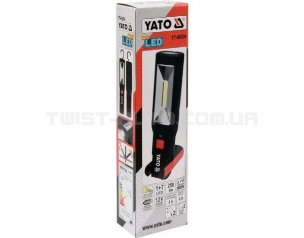 Ліхтарик акумуляторний LED 3W 250лм YATO YT-08504