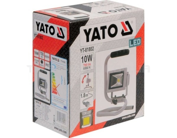 Світлодіодний прожектор з ручкою 10Вт, 700LM YATO YT-81802