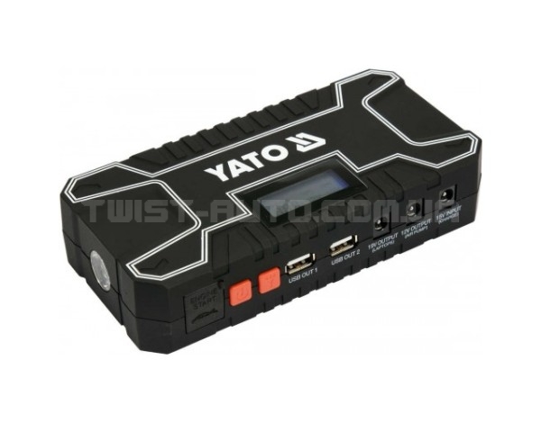 Пусковое устройство LI-POL YATO : 12000 м/ч, 300/500 А, питание USB: 5В, 2А YT-83082 YATO - YT-83082