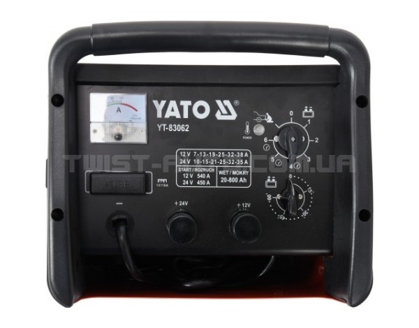 Пуско-зарядний пристрій 20 – 800 Ah YATO YT-83062