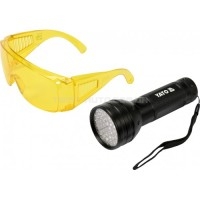 Набор для поиска утечек хладагента UV фонарь 51-led+очки - YT-08581