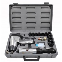 Пневматичний інструмент 1/2" з набором ударних головок 17 пр. SUMAKE ST-5500 - ST-5500