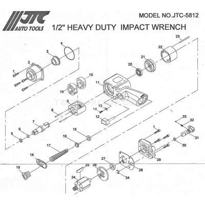 Штифт ремкомплект для гайковерта 5812 JTC 5812-23 JTC