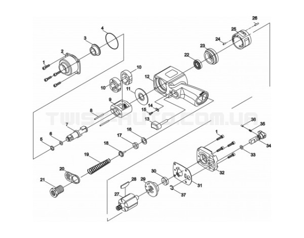 Корпус ударного механізму для 3403A (3403-36) – 3403A-02 JTC