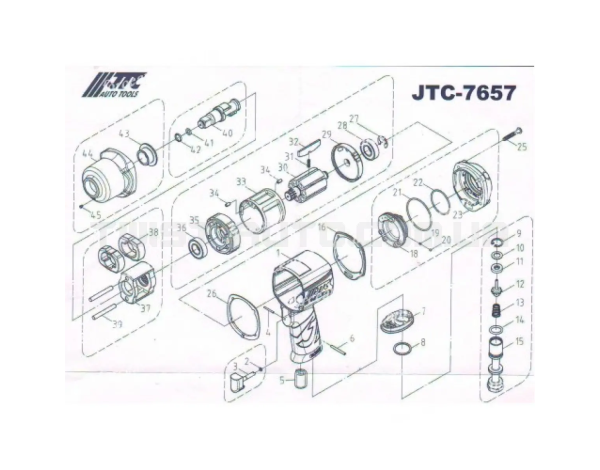Втулка-ремкомплект для гайковерта 7657-43 JTC 7657-43 JTC