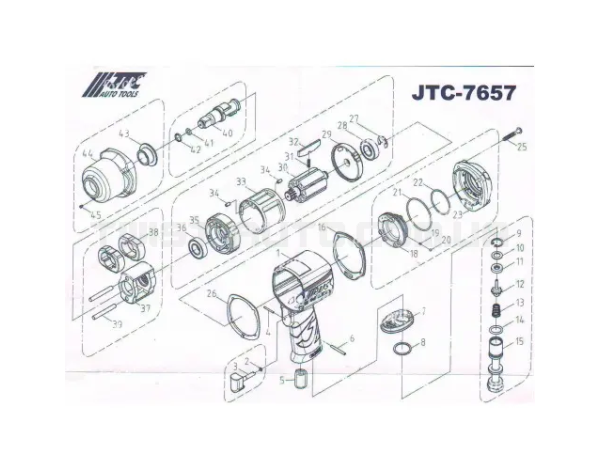 Втулка-ремкомплект для гайковерта 7657-43 JTC 7657-43 JTC