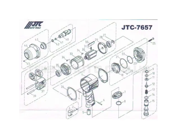 Молоток-запчастина для гайковерта 7657 привід 1/2 7657-38 JTC Молоток-запчастина для гайковерта 7657 привід 1/2 7657-38 JTC