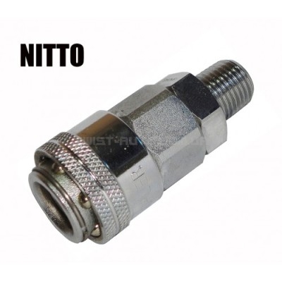 Быстроразъем для пневмосистемы внешняя резьба тип Nitto 1/4" (m) SUMAKE 20SMO - 20SMO
