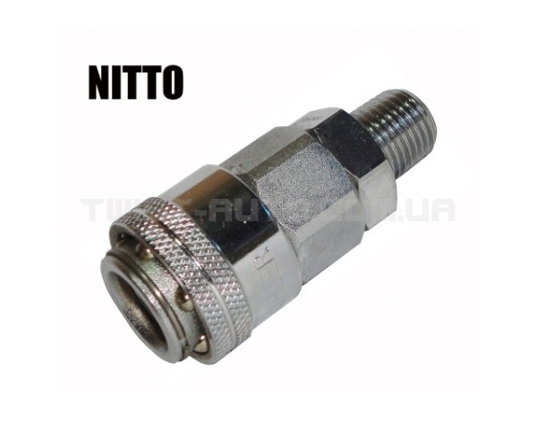 Швидкороз'єм для пневмосистеми зовнішнє різьблення тип Nitto 1/4" (m) SUMAKE 20SMO - 20SMO