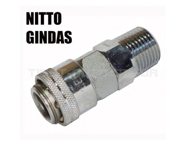 Швидкороз'єм для пневмосистеми зовнішнє різьблення тип Nitto 1/2" (m) SUMAKE 40SMO - 40SMO